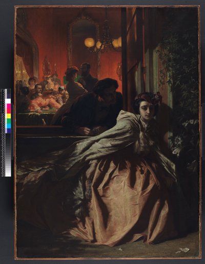 Al borde, 1865 de Alfred W. Elmore